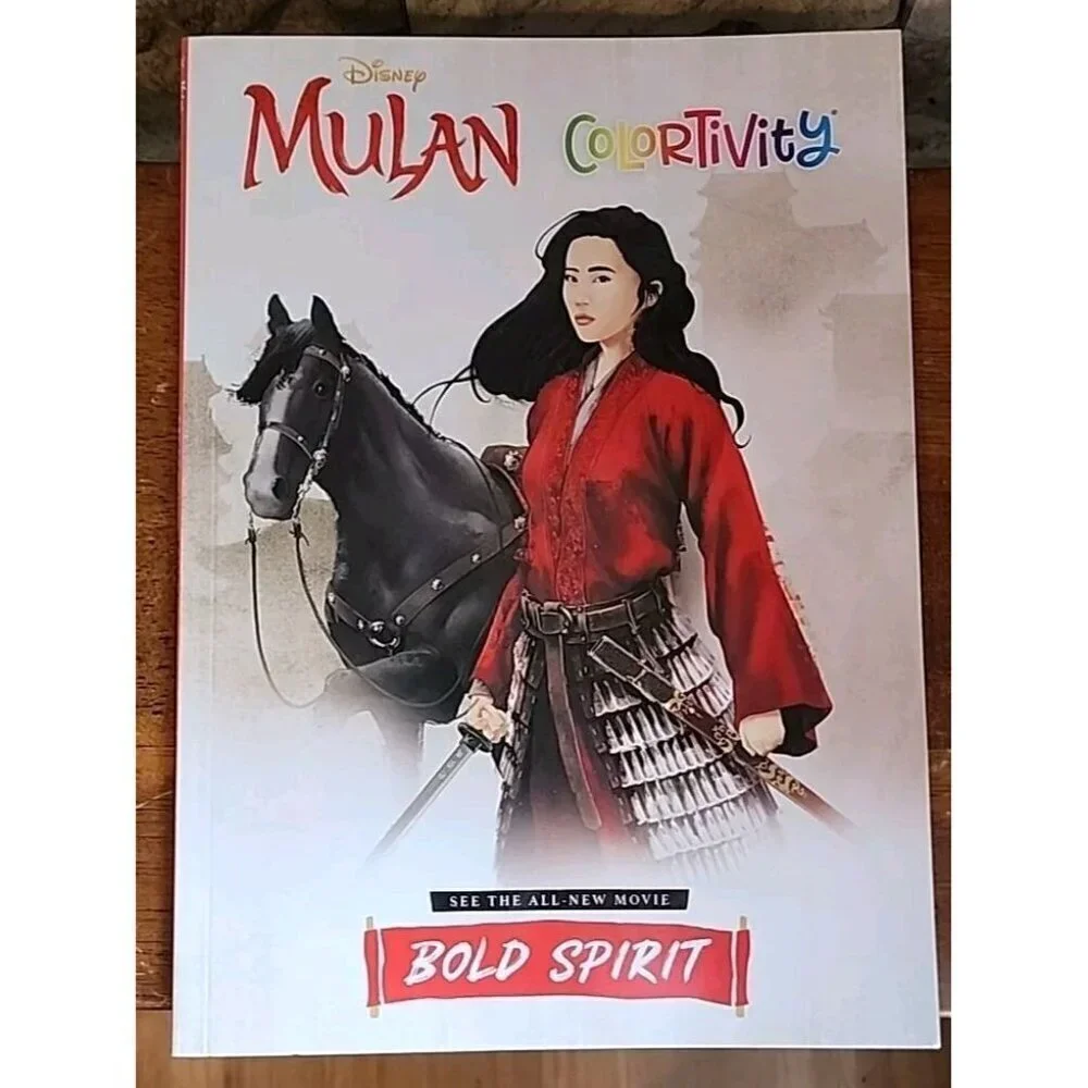 Disney Mulan Coloring and Activity Book - Bold Spirit 80 pages by Dreamtivity